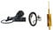 Moonraker Minor II Plus CB Radio Kit, 80 Channel, 12v/24v, with Mini Tornado Stinger Antenna and Rail Mount (Yellow)