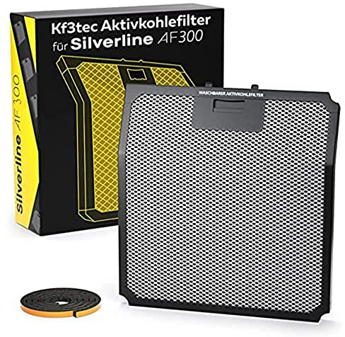Kf3tec Aktivkohlefilter für Silverline AF 300 Aktivkohlefilter (1Pack)