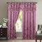 Elegant Comfort Aurora Jacquard - Set di 2 tende effetto jacquard con mantovana, 137,2 x 213,4 cm, lilla