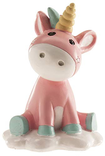 Dekora - Figura de Decoracion Bautizo con Unicornio - 10 cm