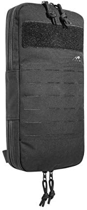 Tasmanian Tiger TT Bladder Pouch Extended Zusatz-Tasche 33 x 17 x 5 cm mit Molle-Reverse-System für Trink-Systeme, Größen-Variabel für Trink-Blasen mit 1-3 Liter Volumen, Schwarz