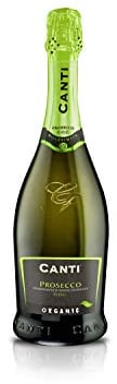 Canti - Prosecco D.O.C. Petillant Extra Sec Millesimato, Vin Biologique, Élaboré à Partir du Cépage Glera de Venise, Goût Doux et Frais, 1x750 ml