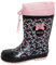 Disney Stivali da neve per bambine Minnie Mouse foderato in pile con cravatta e top Wellington per bambini, colore nero, Nero , 25 EU