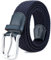 MOZETO Elastisch Stretch Gürtel Breite 3.3cm, Stoffgürtel Stretchgürtel Flechtgürtel Geflochtener Gürtel für Damen und Herren, Blau, Geeignet für 42-46 taille / Länge135cm