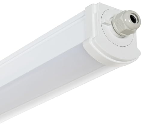 LEDKIA LIGHTING Pantalla Estanca LED 120cm 30W Sensor de Movimiento Radar IP65 6000K Blanco Frío