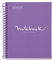 Miquelrius - Cahier A5 Carnet de Notes Emotions, 80 Feuilles 90 g/m², Rayure horizontale de 7 mm, 1 Bande de couleur, Spirale microperforée, Couverture extra-dure, 2 Trous, Couleur Pourpre