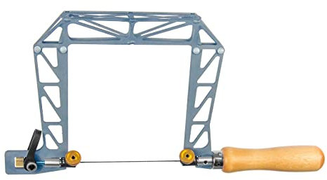 Knew Concepts 127mm/5 Titanium Birdcage Fret Saw with Lever Tension and Swivel Blade Clamps