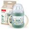 NUK for Nature Trinklernbecher | 150ml | Haltegriffe und brustähnlicher Trinkschnabel | Auslaufsicher | 6−18 M | Anti-Colic | Temperature Control | Nachhaltige, BPA-freie Materialien | Grün