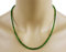 Chromdiopsid Kette – Collier in grün, 58 ct.