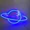 Planet blau Neonlicht LED Neon Schild USB Licht Lampe Reklame Leuchte Kunst Bar Party Wand Dekoration Weihnachten Nachtlicht Gaming Setup Streamer Hintergrund Beleuchtung dekorative Wandleuchte