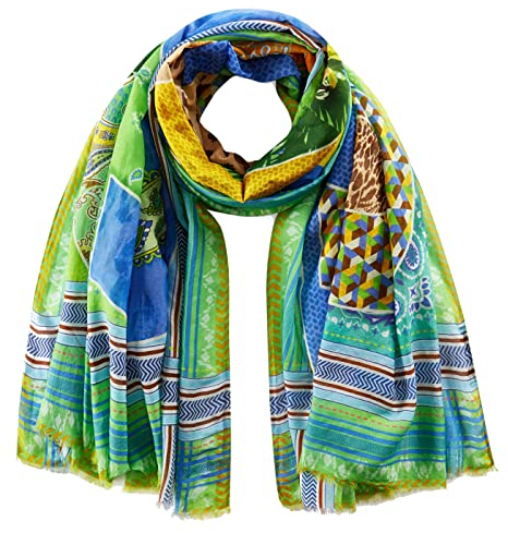 CODELLO Damen Edler Eyecatcher-Schal mit plakativem SPLASH Print