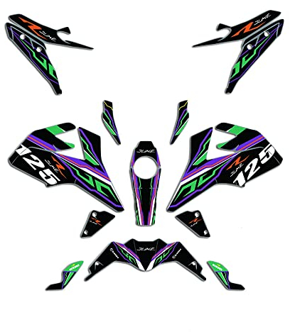 ENARUI Dekor Aufkleber Decals Graphics Kompatibel mit KTM Duke 125 390 2017 2018 2019 2020