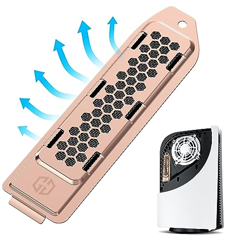GRAUGEAR | Wärmeableitende Staubschutzhaube aus Metall für PS5 M.2 SSD Slot | PS5 SSD Abdeckung mit Belüftung | passend für PlayStation®5 Speichererweiterung (18101)
