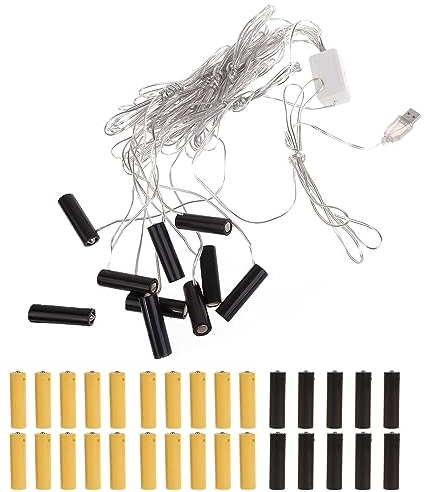Ranuw Universal Alles in 1 USB Battery Eliminator Ersetzen Sie 3V Und 4.5V AA/AAA Batterie Für Festival LED Licht Toy Walkie Talkie Und Mehr (5, AA)