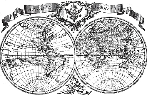 AmsoAn Schwierige Puzzles Für Erwachsene, 1000 Teile, Schwarz-Weiße Antike Weltkarten-Puzzlespiele, Puzzle-Lernspiele