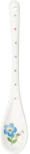 GreenGate Löffel Zuckerlöffel Teelöffel Spoon Rosalia white Porzellan 15,5 cm