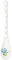 GreenGate Löffel Zuckerlöffel Teelöffel Spoon Rosalia white Porzellan 15,5 cm