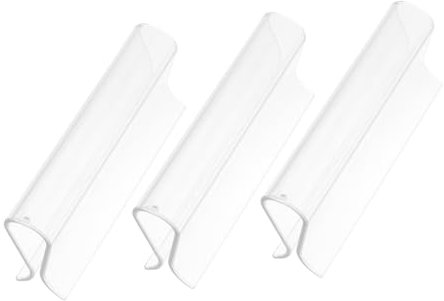 OUNONA 3 Stück Transparente Gardinenclips aus Kunststoff Befestigungsklammern für Rollos Zubehör für Bürorollläden und Haushalt Kompakt und Langlebig