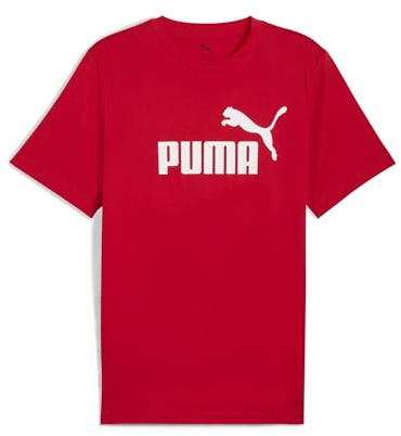 PUMA Unisex ESS No. 1 Logo Tee T-Shirts, for All Time Red, M