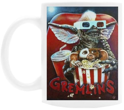 OLDRYTEE Gremlins Keramikbecher Trinkbecher Weiß