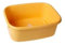 LUCY Unbreakable Rectangular Washing Up Bowls - Large 15-Inch & Small 13-Inch, Lightweight, Multi-Purpose Plastic Basin for Mixing, Sink Tidy Organizers (Mild Yellow, Large Oblong Bowl 15 inch)
