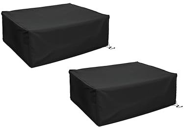RuiHiSong Staubschutz für Plattenspieler (2 Stück), geeignet für die meisten Plattenspieler-Modelle SL-Q300/SL-B250/SL-B260/SL-BD20/SL-BD27/SL-BD35/SLD-20/SL-PC11 (schwarz)