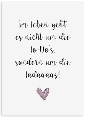 Nastami Postkarte Geschenk Freundin Postkarte Du bist toll (TADAAAAS)