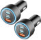 Zigarettenanzünder USB, 3-Port 65W USB C Autoladegerät PD/QC3.0 Schnellladegerät Auto Ladegerät 12V USB Adapter Auto Zigarettenanzünder Adapter für iPhone 16/15/14/13 Pro Max, Samsung Galaxy S25/S24