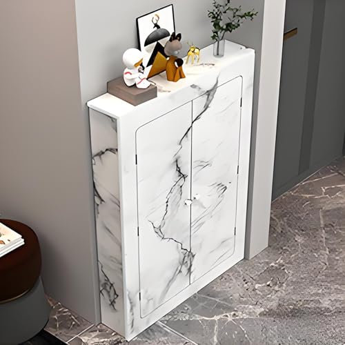 Couvercle De Radiateur, Cache Radiateur, Cache-Radiateur, Couvre Radiateur Armoire, Petit Pour Couloir Armoires Murales Décoratives, Avec 2 Portes Couvre Radiateur Armoire, Housse Anti-Poussière(60x90