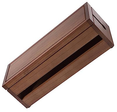 Angoily Caja de Cables de Madera Grande para Organizador de Enchufes Desmontable para Hogar y Oficina Color Café