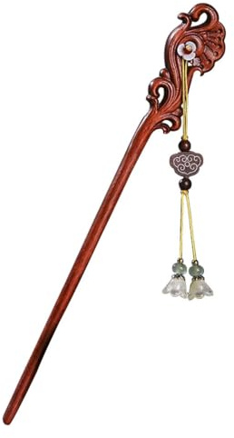 Chinesische Haarnadeln, Redwood Lila Sandelholz Hanfu Haar Zubehör Antiken Stil Einfache Haarnadel Chinesischen Stil