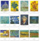 A ART·ZONE Van Gogh Grußkarten (30 Karten), 14 x 10 cm, blanko, Postkarten-Set