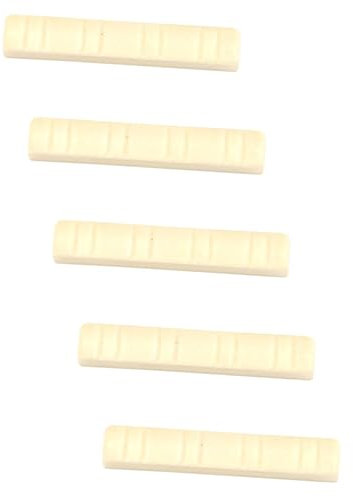 SUPVOX 5pcs Mandolin Slotted Nuts Plastic String Nut for Guitar Accessories for Mandolin Repair and Music Instrument Parts