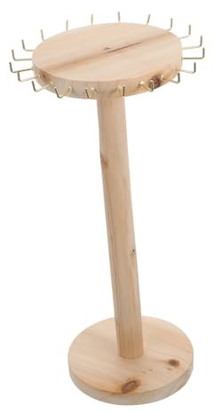 VALICLUD Espositore Gioielli in Legno Da Tavolo Porta Collane e Orecchini Creativo Organizer Gioielli Stile Minimal Per Uso Domestico Supporto Portagioie Per Bracciali e Collane