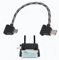 Trifletopia 1PC Micro USB to USB-C Cable - Drone Controller Adapter - Braided OTG Charging Cord - Right Angle Data Cable for DJI Mini Pro Air Spark Remote (Black, 15cm)