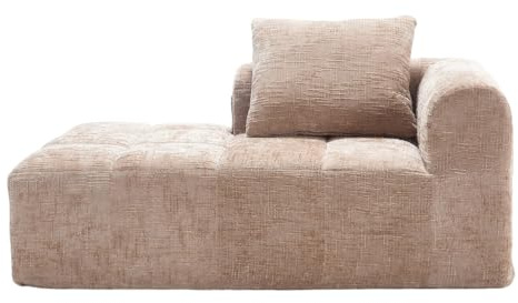 Gepolsterte Couch, Bequemes Schlafsofa mit tiefer Sitzfläche mit tiefer Sitzfläche und Armlehne Kein Zusammenbau erforderlich Für Wohnzimmer, Schlafzimmer, Wohnung, Home Office