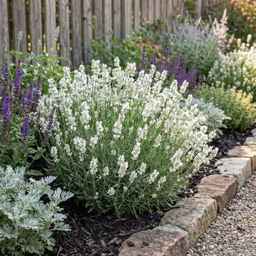 Bloomique - 6er - Set - Lavendel - Edelweiß - Echter Lavendel - Winterhart - Duftend - Mehrjährig - Höhe 10-20 cm - 9 - cm - Topf