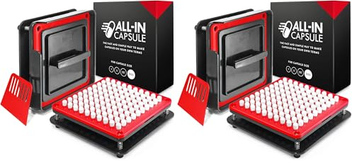 ALL-IN Capsule Kapselfüller für die Große 000-stellen Sie Ihre Leerkapseln zum Befüllen selbst her- benutzen Sie Gelatine oder Vegane Leerkapseln- deutlich erklärt im Video (Packung mit 2)