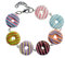 Miniblings Donuts Armband Donut Glasur Streusel Doughnuts Süßigkeiten USA bunt - Modeschmuck handmade - Damen Mädchen Bettelarmband
