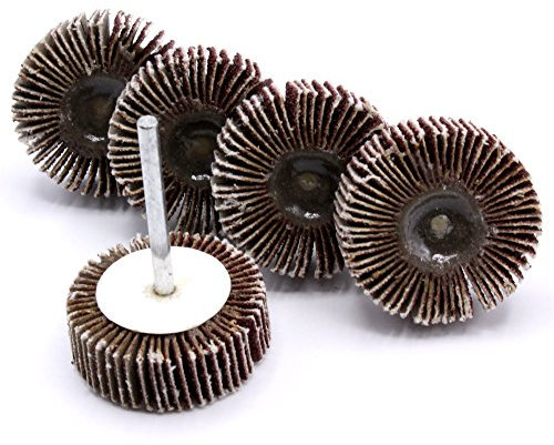 5x Schleiffächer Fächerschleifer 30x10mm Körnung 80 für Dremel, Proxxon Schleifer Zubehör Multifunktionswerkzeug 5 Stück