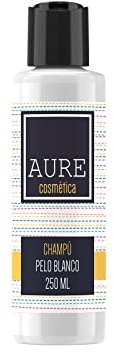 Aure AU205463 Champú Pelo Blanco, 250 ml Shampoo per Cani, Multicolore, 250 unità
