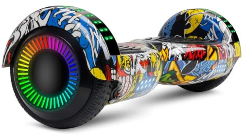 LIEAGLE Hoverboard, 6.5 Zoll Self Balancing Scooter Scooter Scooter mit Bluetooth-Rädern, LED Beleuchtung für Kinder und Erwachsene