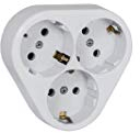 Enchufe Schuko de 3 enchufes, empotrable, IP20 (5301)
