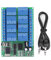 Module de relais, DC 12V 8CH DTMF Relais Téléphone Décodeur vocal Module de commutation de télécommande, avec protection contre les inversions de polarité
