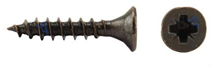 1000 Schrauben 3,5 x 18 mm IROX Stahl brüniert Kreuzschlitz Pozidriv PZD Flachschrauben Senkkopf für Holz und Spanplatte 3,5 x 18 Spanplatten