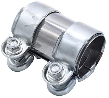 TAKPART Auspuff Schelle Rohrverbinder Doppelschelle Auspuffrohrklemme Ø 50 mm x95 mm