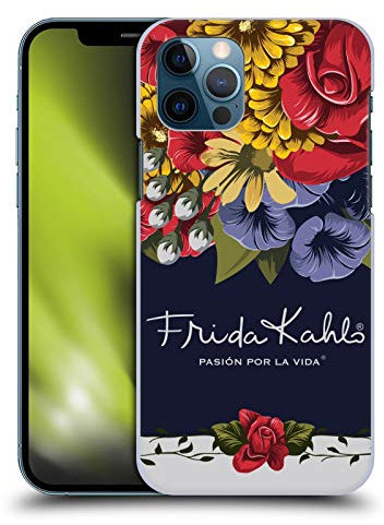 Head Case Designs Offizielle Zugelassen Frida Kahlo Blüten Lumig Rot Harte Rueckseiten Handyhülle Hülle Huelle kompatibel mit Apple iPhone 12 / iPhone 12 Pro