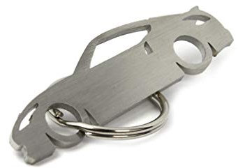 Compatible avec Nissan 350 370 z - Porte-clés CarShape en acier inoxydable - Performance Tuning - Carbone Turbo JDM Parts