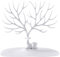 WINBST ​Schmuck Halter Hirsch Baum Schmuck Stand,Schmuckbaum Ständer Anzeige Ohrring Halskette Halter Schmuck Ständer Rack Storage mit Tablett