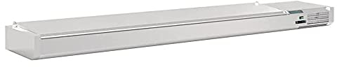 Polar G-Series Countertop Prep Fridge with Lid 10x 1/4GN - Ideal for Pizza Toppings and Sandwich Fillings FA857